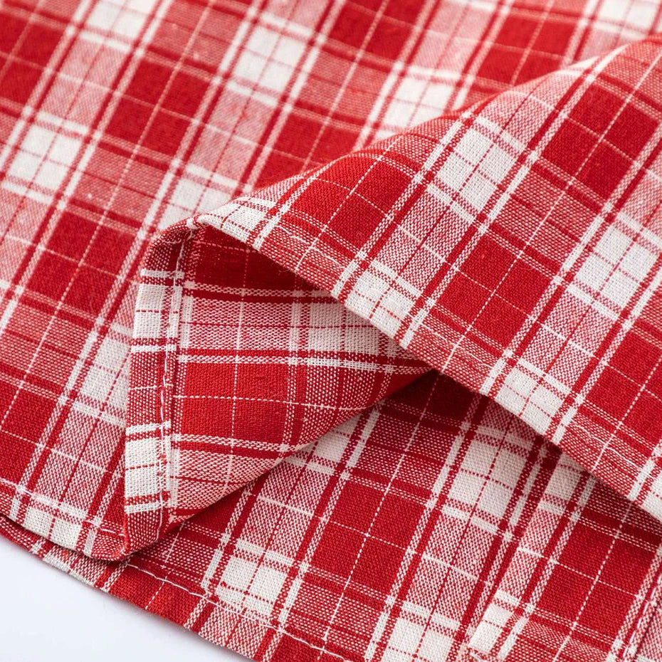 Plaid Oversized Varsity Jacket — fabric close-up
