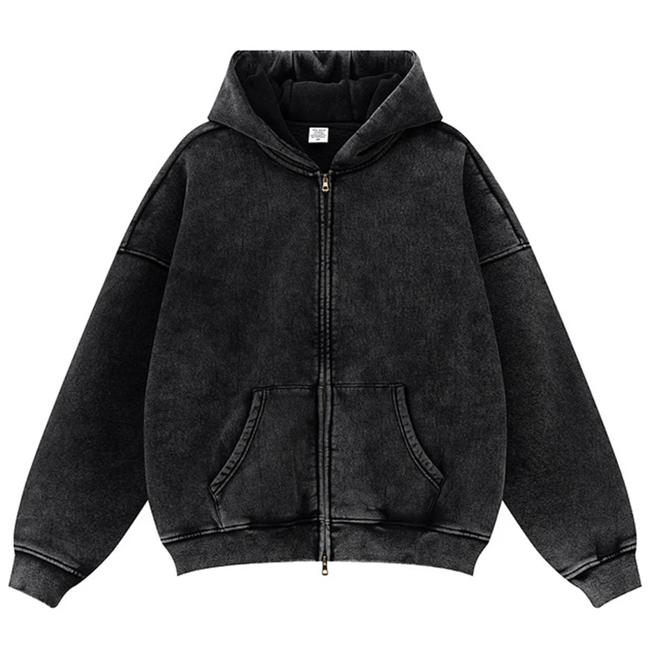 Hoodies Vintage Hooded Oversized Jacket — styling shot