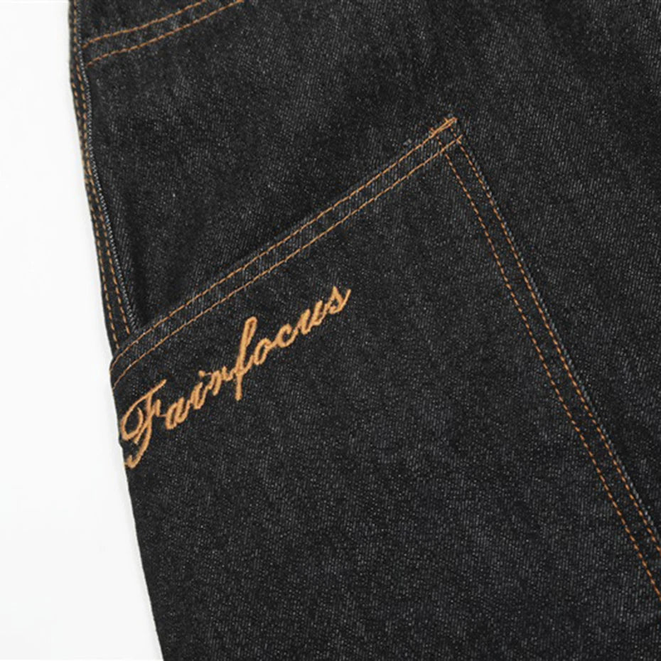 Denim Wide Leg Jeans — fit shot