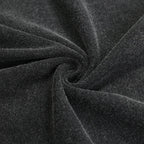 Retro Black Human Shadow Washed T-Shirt — fabric close-up