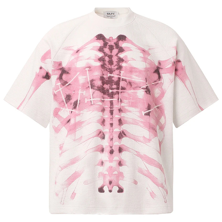 Y2K Skeleton Graphic Oversized T-Shirt — styling shot