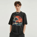 Black Sun Washed T-Shirt — styling shot