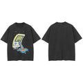 Graphic Retro Black Faded T-Shirt — styling shot