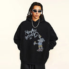 Cartoon Graphic Hoodie — front view