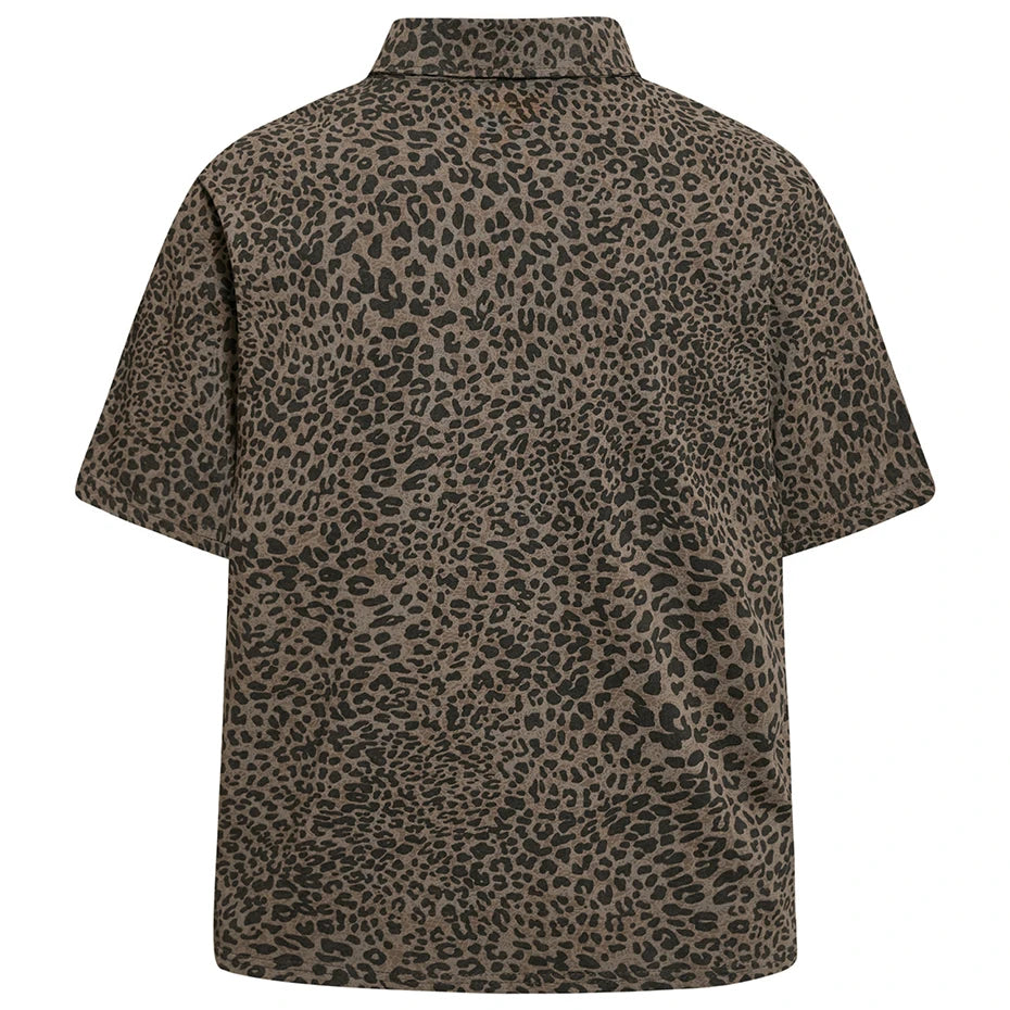 Vintage Leopard Loose T-Shirt — front view