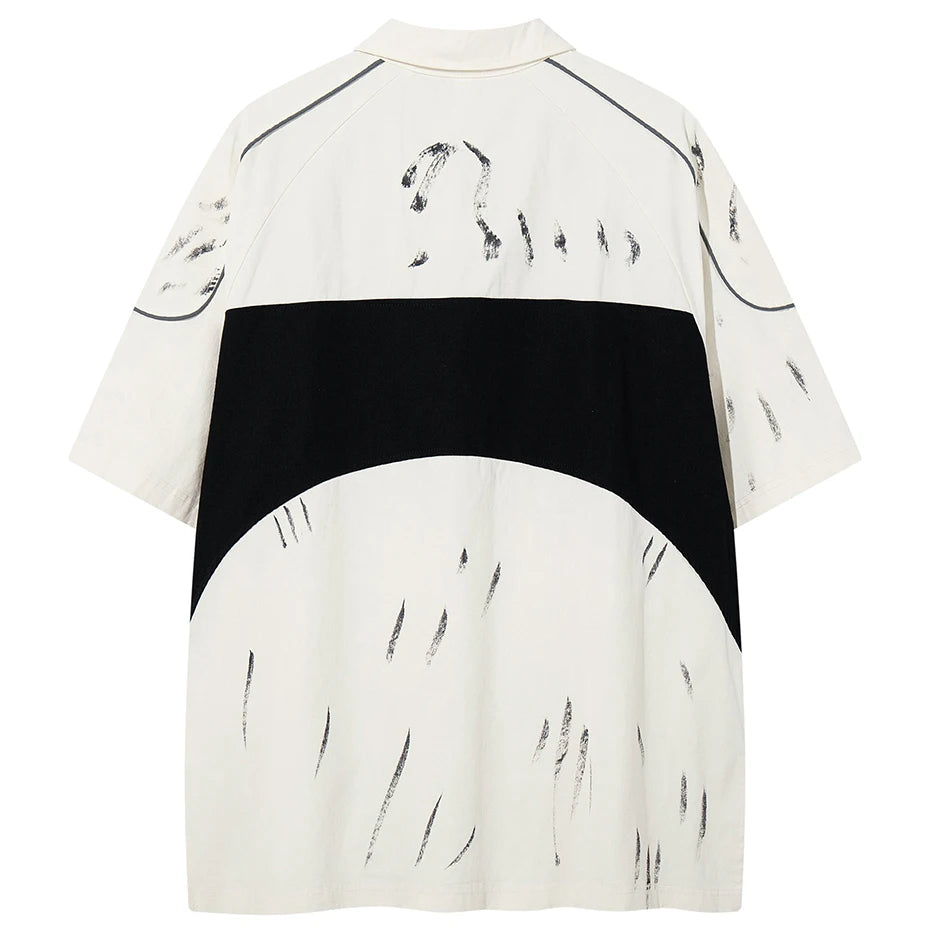 Black Vintage Oversized T-Shirt — front view