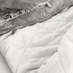 Retro Vintage Padded Oversized Puffer Jacket — fabric close-up