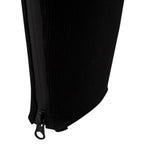 Techwear Black Zip Cargo Pants — fabric close-up