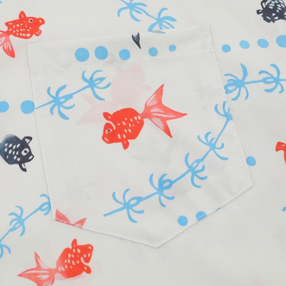 Hawaii Graphic Loose Shirt — detail shot
