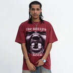 Shirts Y2K Graphic Oversized T-Shirt — fabric close-up