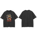 Black Cat Faded T-Shirt — detail shot