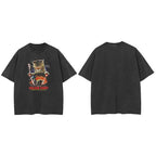 Black Cat Faded T-Shirt — detail shot