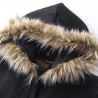 Fleece Vintage Padded Fur Puffer Jacket — detail shot