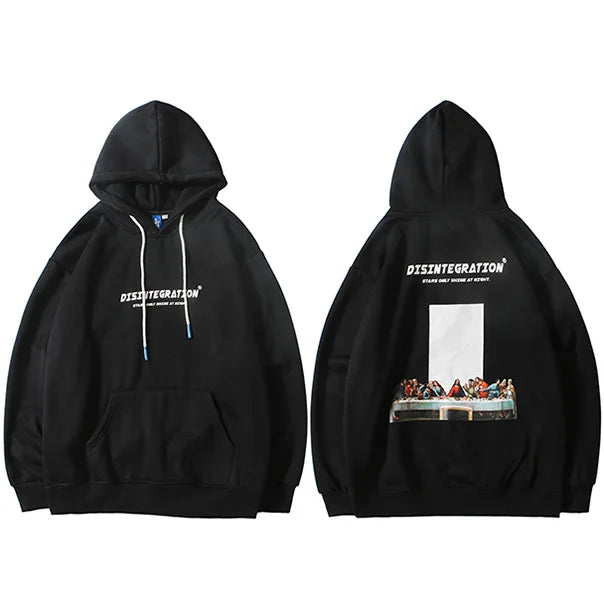 Fleece Loose Hoodie — fit shot