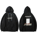 Fleece Loose Hoodie — fit shot