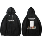 Fleece Loose Hoodie — fit shot