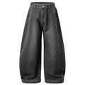 Vintage Denim Baggy Jeans — fit shot