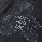 Vintage Black Bear Washed Oversized T-Shirt — detail shot