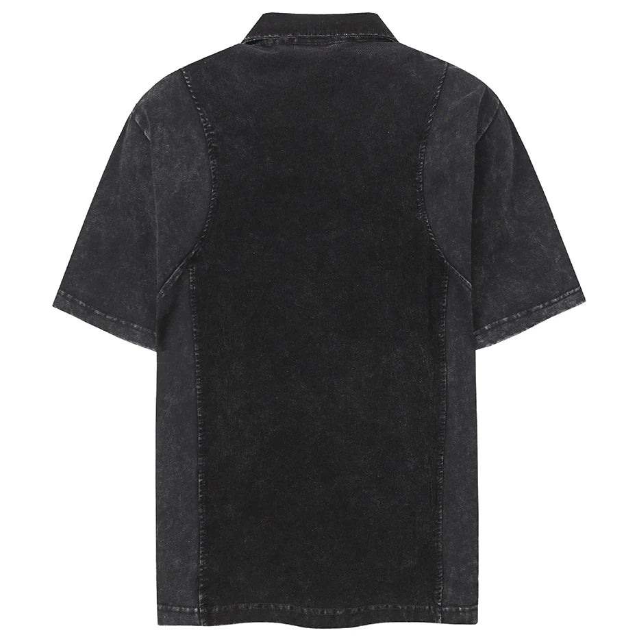 Tee Vintage Patchwork Oversized T-Shirt — detail shot