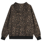 Vintage Leopard Star Oversized Jacket — front view