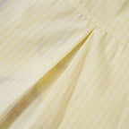 Button Cat Graphic Loose Shirt — fabric close-up