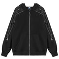 Y2K Rhinestone Oversized Jacket — styling shot