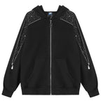 Y2K Rhinestone Oversized Jacket — styling shot
