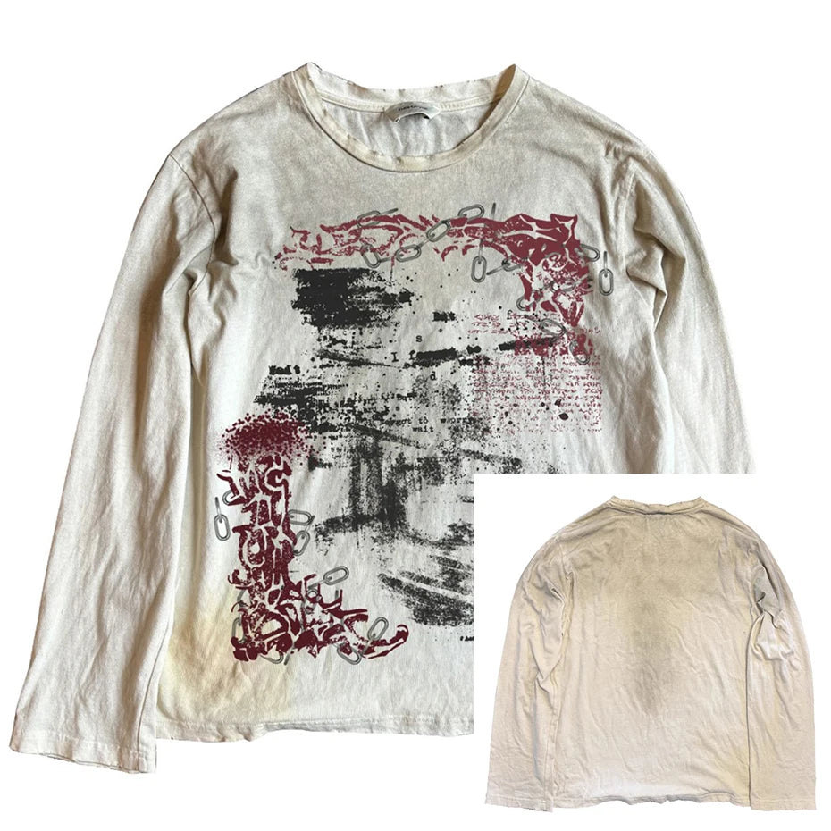 Vintage Oversized Long Sleeve Tee — side view