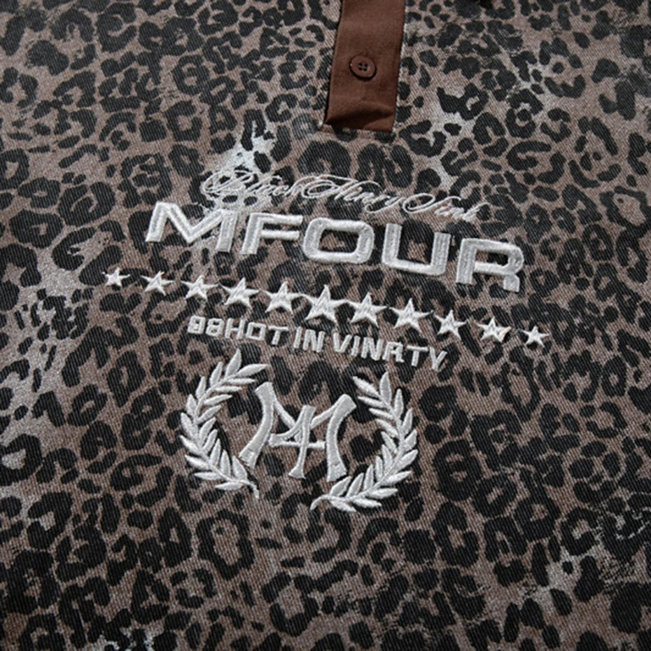 Vintage Leopard Oversized T-Shirt — fit shot