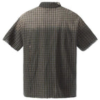 Vintage Plaid Washed Oversized Shirt — front view