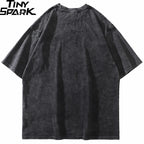 Cartoon Anime Graphic Loose T-Shirt — back view