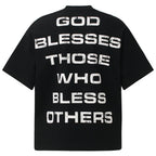 Vintage Cross Graphic Oversized T-Shirt — front view