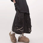 Vintage Baggy Sweat Shorts — back view