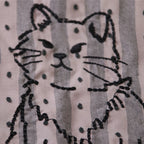 Shirts Vintage Cat Graphic Oversized Shirt — detail shot