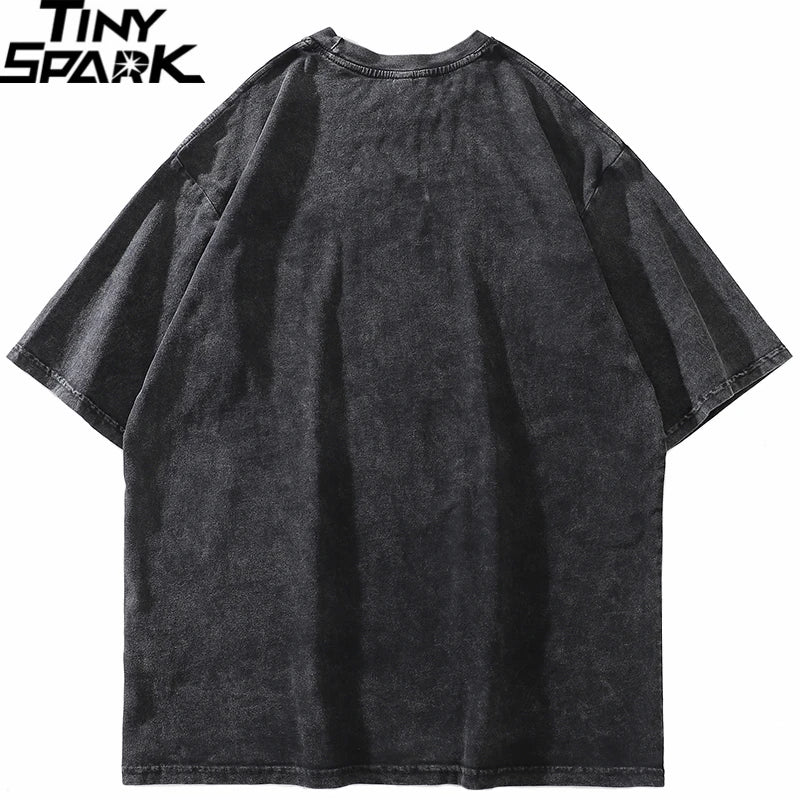 Skeleton Graphic Loose T-Shirt — back view