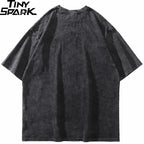 Skeleton Graphic Loose T-Shirt — back view