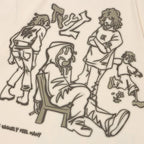 Cartoon Graphic Oversized T-Shirt — styling shot