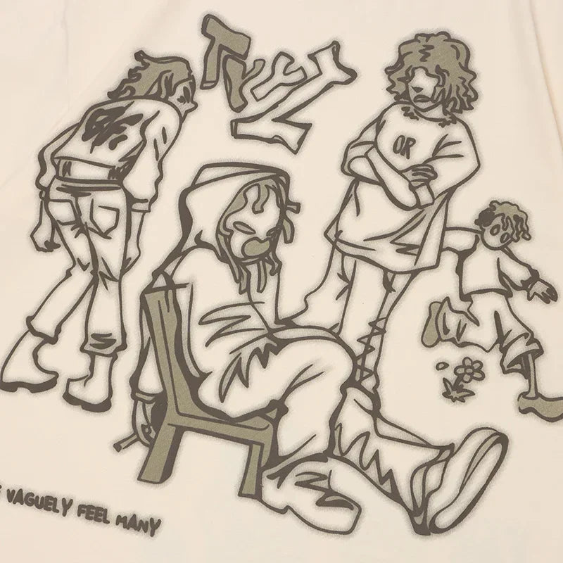 Cartoon Graphic Oversized T-Shirt — styling shot