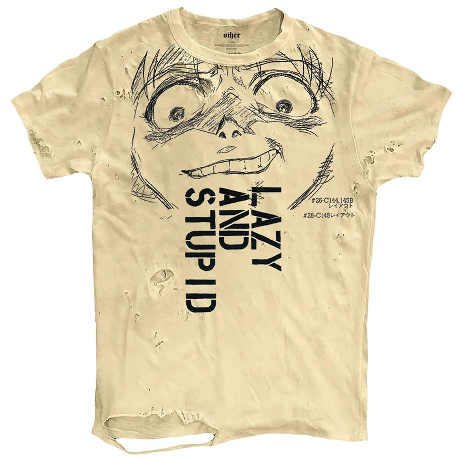 Vintage Ripped Loose T-Shirt — side view