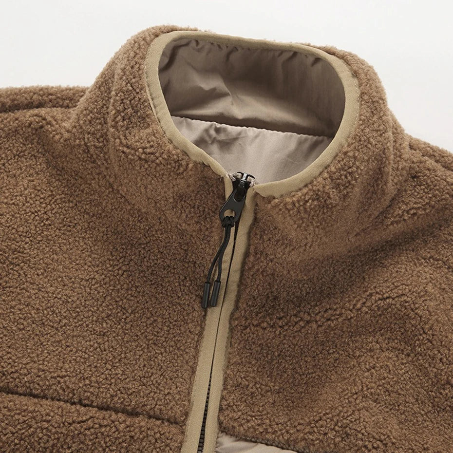 Vintage Wool Loose Jacket — detail shot