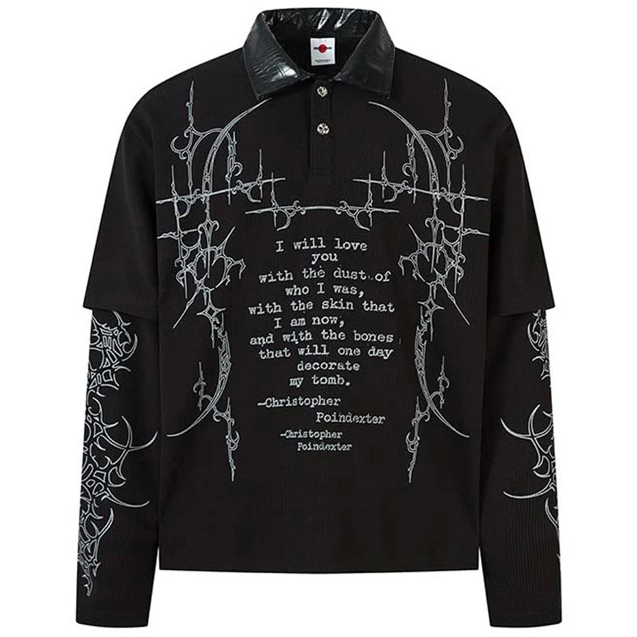 Shirts Vintage Graphic Oversized Long Sleeve Tee — styling shot