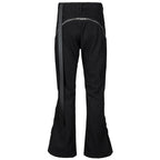 Red Zip Denim Flare Jeans — front view