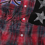 Shirts Vintage Plaid Oversized Shirt — fit shot