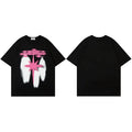 Black Star Shadow Graphic Oversized T-Shirt — side view