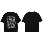 Anime Cartoon Graphic T-Shirt — side view