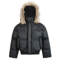 Padded Fur Oversized Puffer Jacket — fit shot