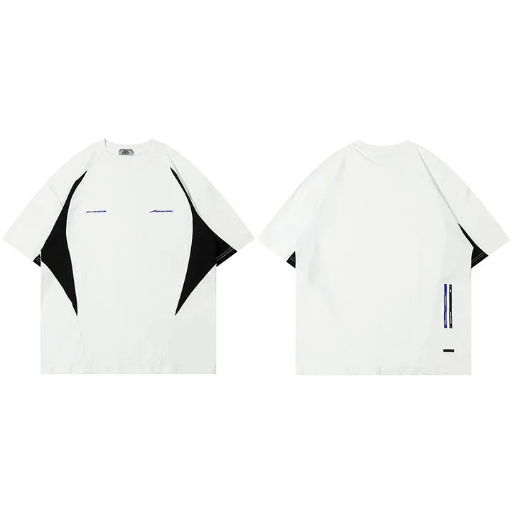 Sport Patchwork Oversized T-Shirt — fit shot