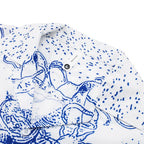 Hawaii Graphic Short Sleeve Button-Up Shirt — back view