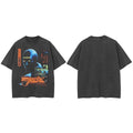Aesthetic Vintage Black Washed T-Shirt — styling shot