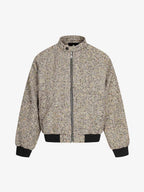 Vintage Herringbone Zip Up Jacket